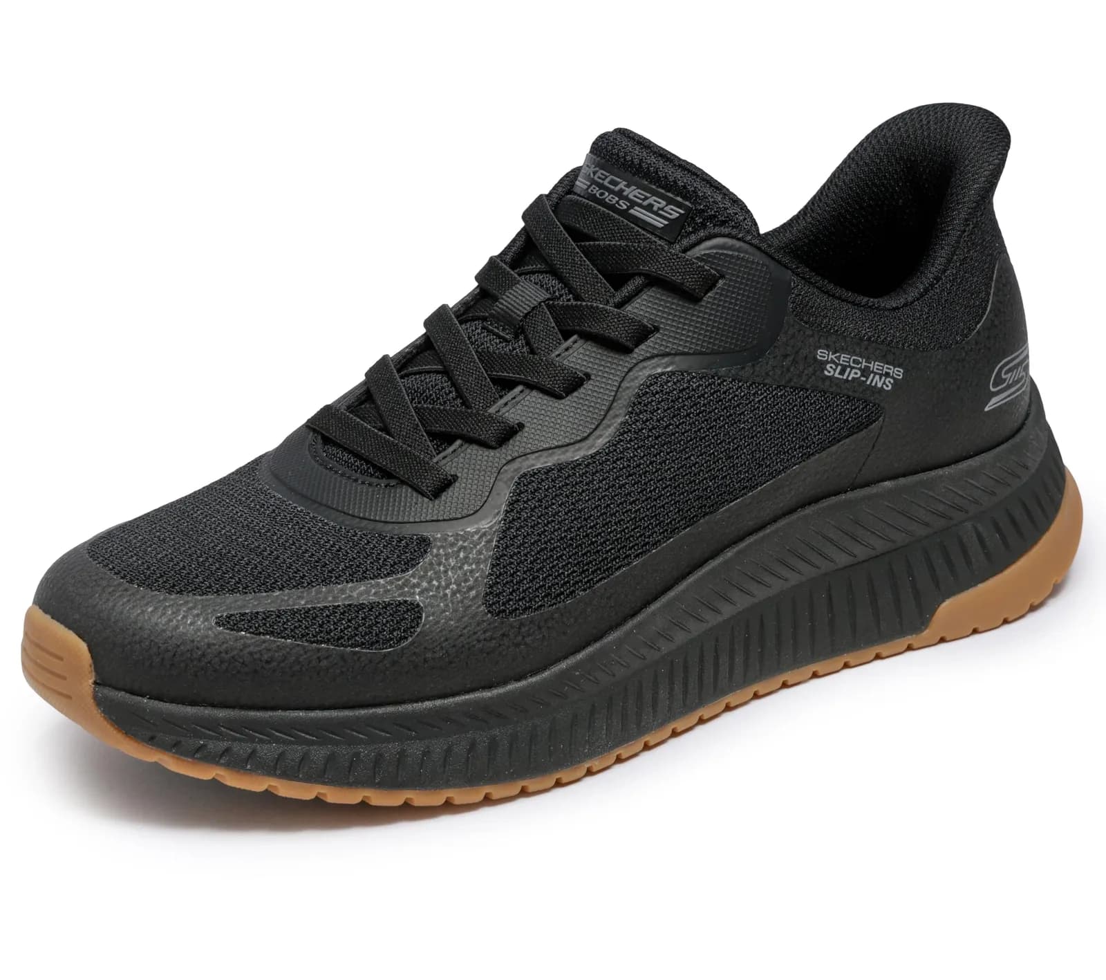 Skechers Bobs Squad 4 Slip-On Hombre, Malla Negra (varias tallas)